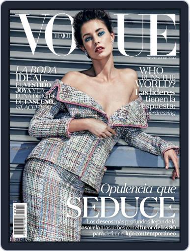 Vogue Mexico November 1st, 2016 Digital Back Issue Cover