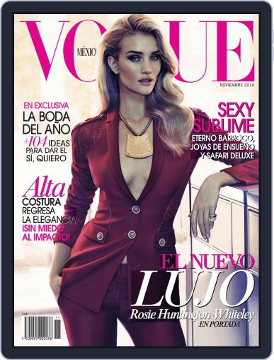 Vogue Mexico (Digital) November 1st, 2014 Issue Cover