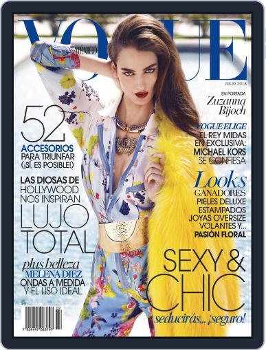 Vogue Mexico July 1st, 2013 Digital Back Issue Cover