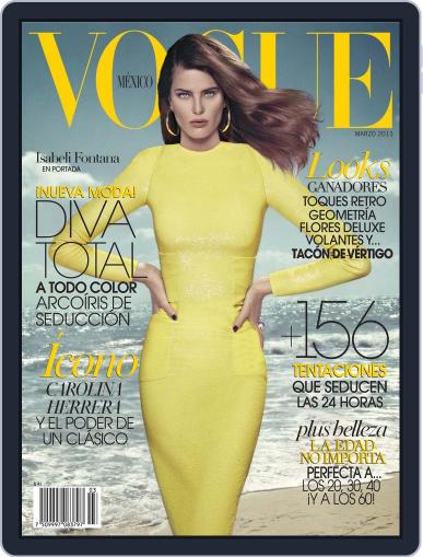 Vogue Mexico March 1st, 2013 Digital Back Issue Cover
