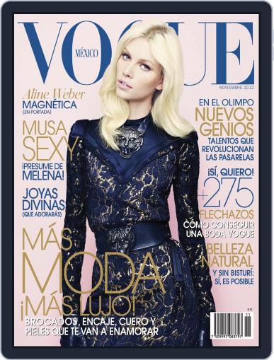Vogue Mexico November 3rd, 2012 Digital Back Issue Cover