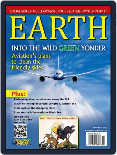 Earth October 13th, 2010 Digital Back Issue Cover