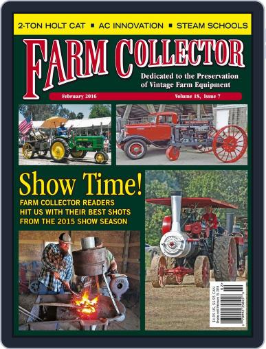Farm Collector January 15th, 2016 Digital Back Issue Cover
