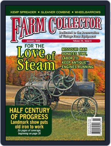 Farm Collector January 1st, 2016 Digital Back Issue Cover
