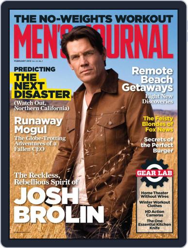 Men's Journal January 16th, 2013 Digital Back Issue Cover