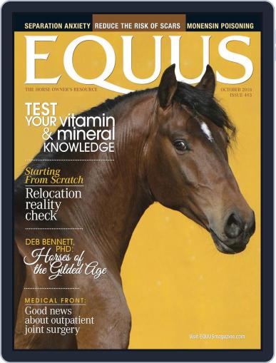 Equus October 1st, 2018 Digital Back Issue Cover