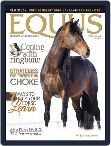 Equus February 1st, 2018 Digital Back Issue Cover