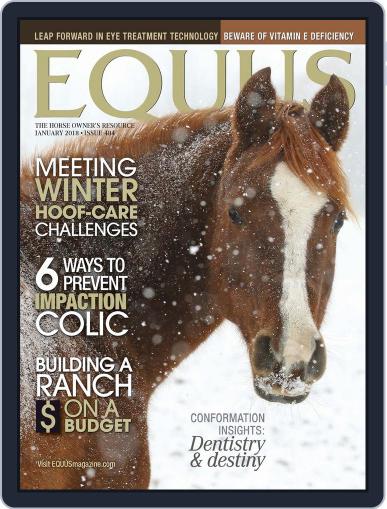 Equus January 1st, 2018 Digital Back Issue Cover