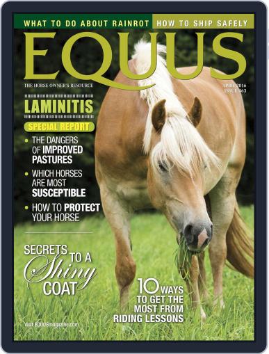 Equus March 15th, 2016 Digital Back Issue Cover