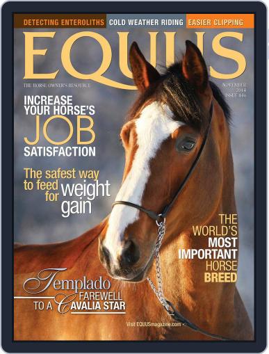 Equus November 4th, 2014 Digital Back Issue Cover