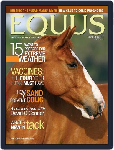 Equus August 26th, 2014 Digital Back Issue Cover