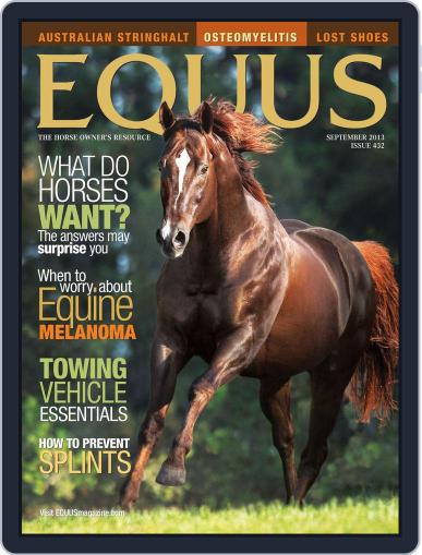 Equus August 27th, 2013 Digital Back Issue Cover