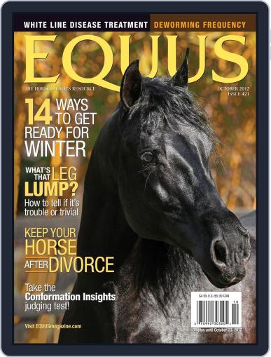 Equus September 13th, 2012 Digital Back Issue Cover
