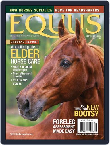 Equus August 14th, 2012 Digital Back Issue Cover