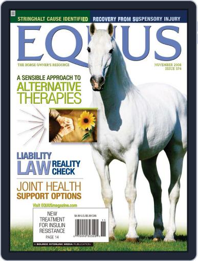 Equus October 28th, 2008 Digital Back Issue Cover