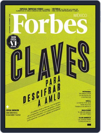 Forbes México November 1st, 2018 Digital Back Issue Cover