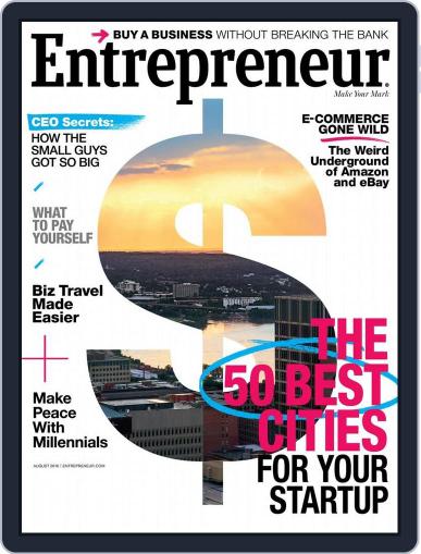 Entrepreneur July 19th, 2016 Digital Back Issue Cover