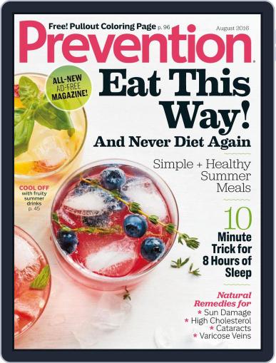 Prevention August 1st, 2016 Digital Back Issue Cover