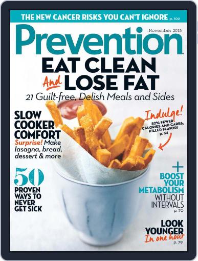 Prevention November 1st, 2015 Digital Back Issue Cover