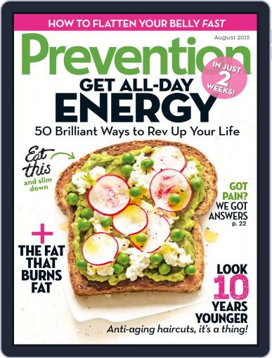 Prevention August 1st, 2015 Digital Back Issue Cover