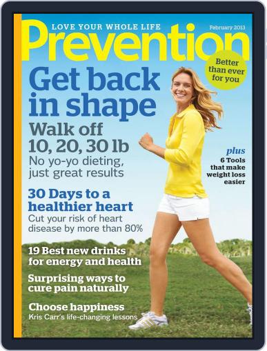 Prevention February 1st, 2013 Digital Back Issue Cover