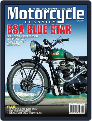 Motorcycle Classics July 1st, 2019 Digital Back Issue Cover