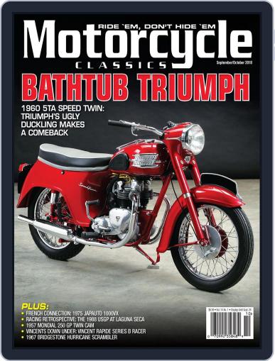 Motorcycle Classics September 1st, 2018 Digital Back Issue Cover