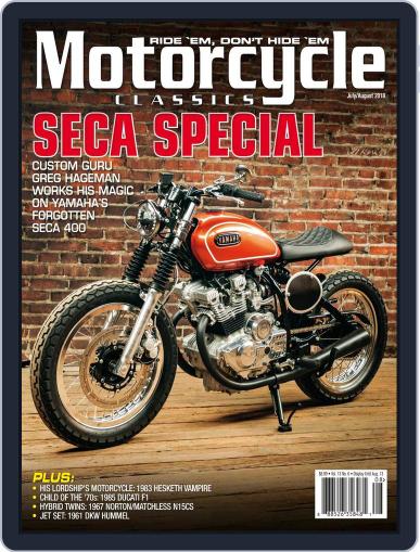 Motorcycle Classics July 1st, 2018 Digital Back Issue Cover
