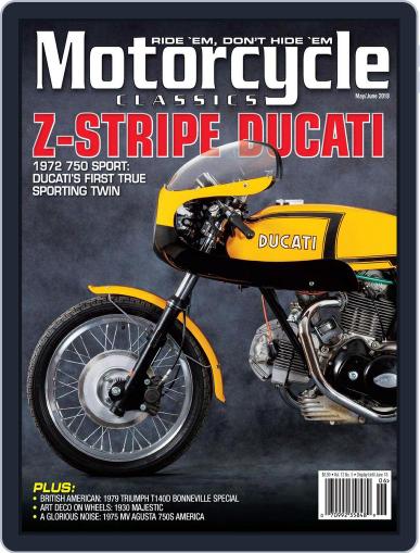 Motorcycle Classics May 1st, 2018 Digital Back Issue Cover