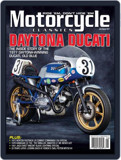 Motorcycle Classics July 1st, 2017 Digital Back Issue Cover