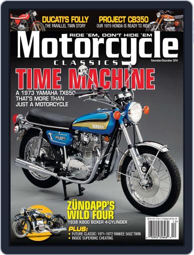Motorcycle Classics November 1st, 2016 Digital Back Issue Cover