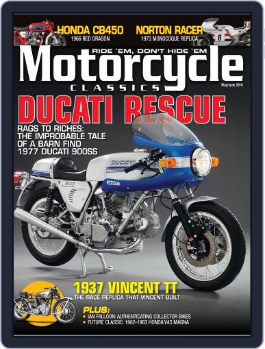 Motorcycle Classics April 8th, 2016 Digital Back Issue Cover