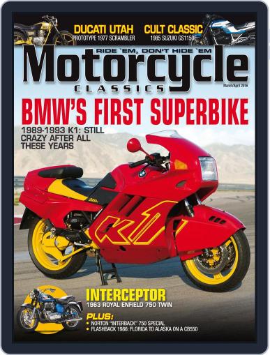 Motorcycle Classics February 19th, 2016 Digital Back Issue Cover