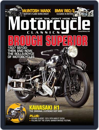 Motorcycle Classics December 18th, 2015 Digital Back Issue Cover