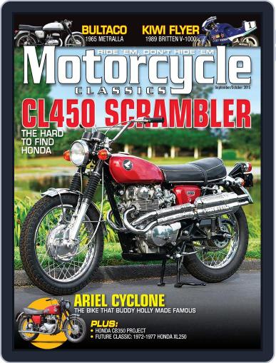Motorcycle Classics September 1st, 2015 Digital Back Issue Cover
