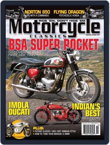 Motorcycle Classics August 22nd, 2014 Digital Back Issue Cover
