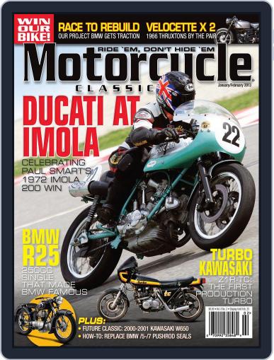 Motorcycle Classics December 18th, 2012 Digital Back Issue Cover