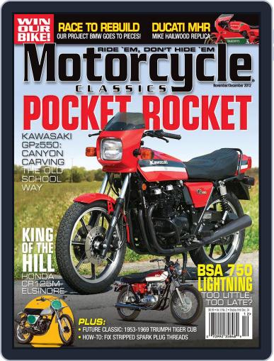 Motorcycle Classics October 16th, 2012 Digital Back Issue Cover