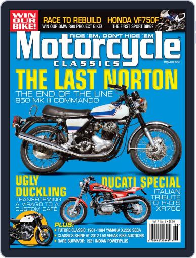 Motorcycle Classics April 17th, 2012 Digital Back Issue Cover