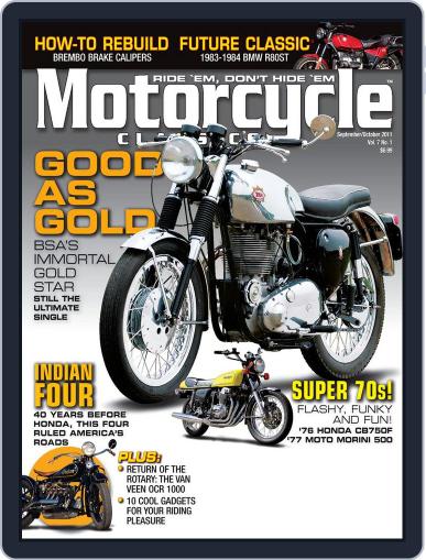 Motorcycle Classics August 18th, 2011 Digital Back Issue Cover