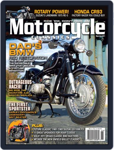 Motorcycle Classics April 14th, 2011 Digital Back Issue Cover