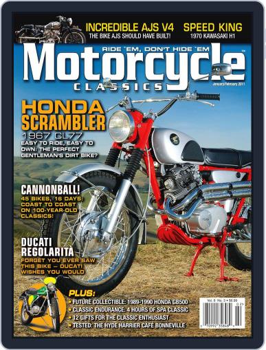 Motorcycle Classics December 16th, 2010 Digital Back Issue Cover
