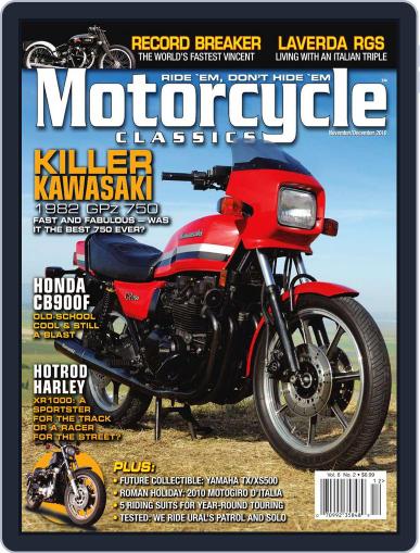 Motorcycle Classics October 7th, 2010 Digital Back Issue Cover