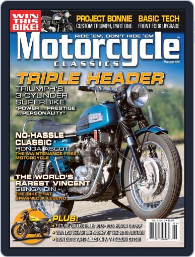 Motorcycle Classics April 1st, 2010 Digital Back Issue Cover