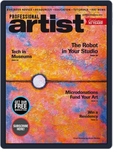 Professional Artist October 1st, 2016 Digital Back Issue Cover
