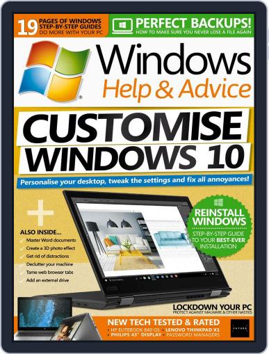Windows Help & Advice August 1st, 2018 Digital Back Issue Cover