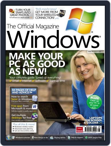 Windows Help & Advice August 1st, 2011 Digital Back Issue Cover