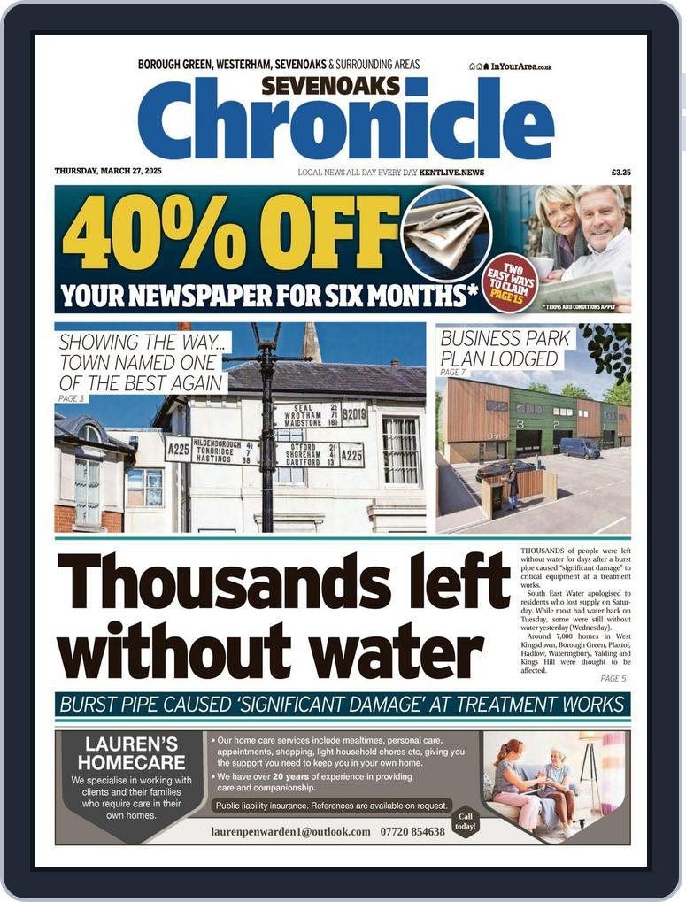 Sevenoaks Chronicle (Digital) Subscription