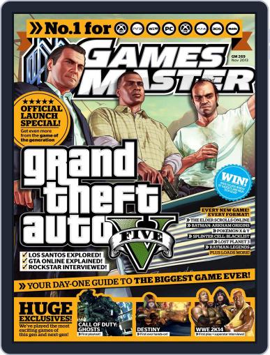 Gamesmaster September 11th, 2013 Digital Back Issue Cover