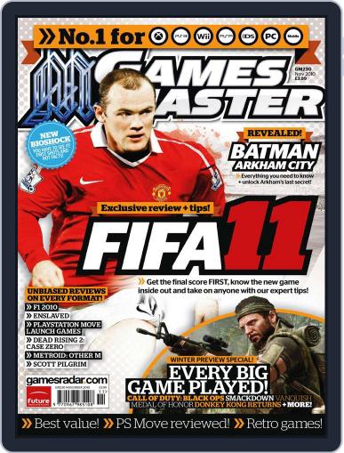 Gamesmaster November 1st, 2010 Digital Back Issue Cover